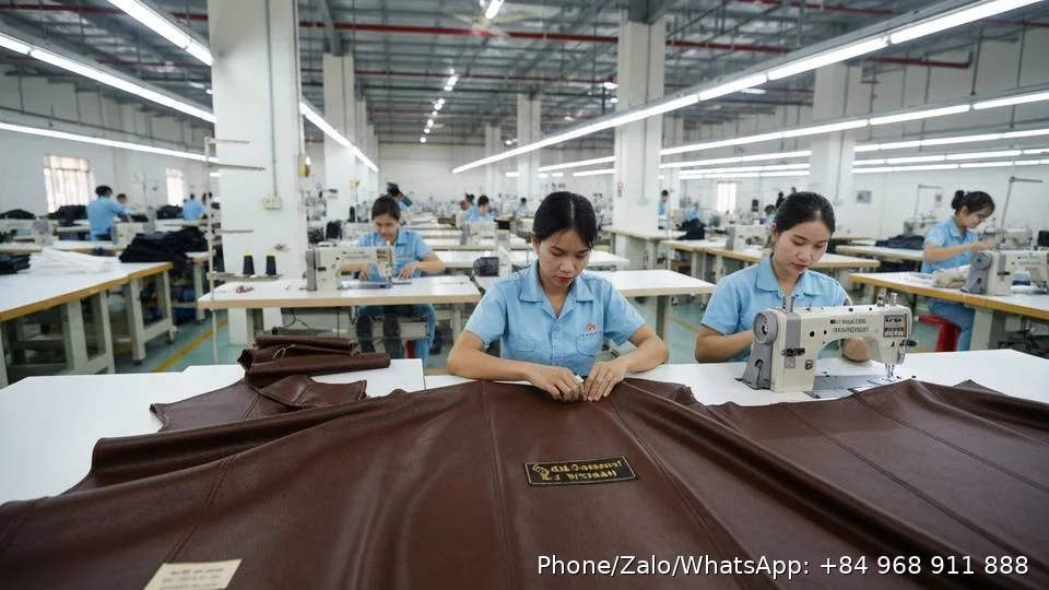 Leatherette Fabric - Gold Garment Vietnam