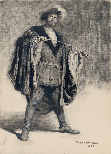 Herbert Beerbohm Tree as Benedick in Much ado about nothing II 3 1905