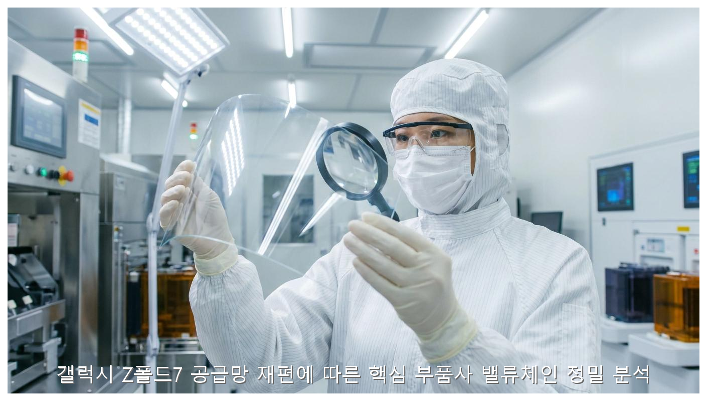 갤럭시 Z폴드7 공급망 재편에 따른 핵심 부품사 밸류체인 정밀 분석 핵심 안내 및 분석 인포그래픽 (4)