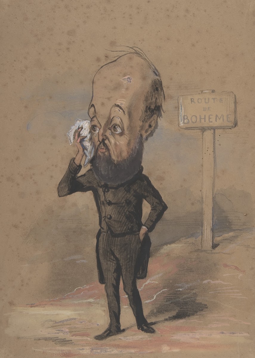 Caricature of Henri Mürger 184961