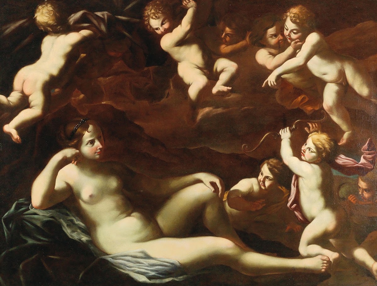 Venus and Cupid with Amorini 17th Century
