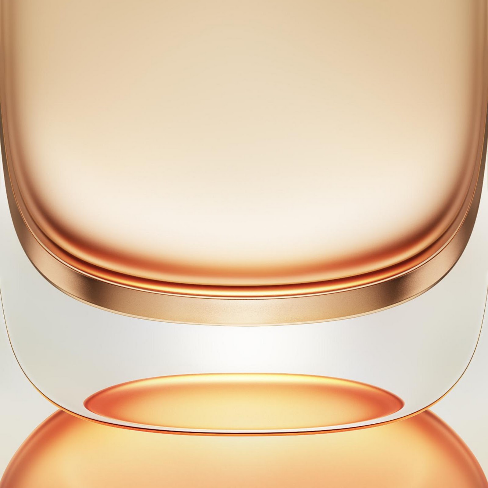 Download Reflective Golden Orange Abstract Design 2K iPhone