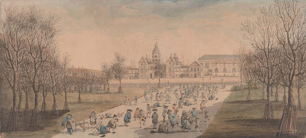 Skating in St James Park ca 1790
