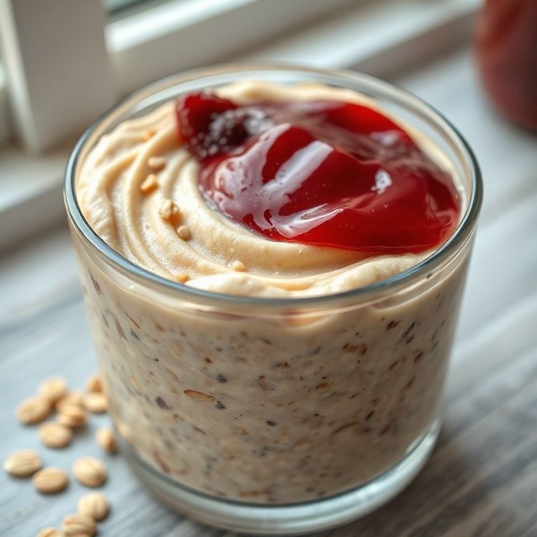 PB&J Blended Overnight Oats – Easy Homemade Breakfast for Busy Mornings