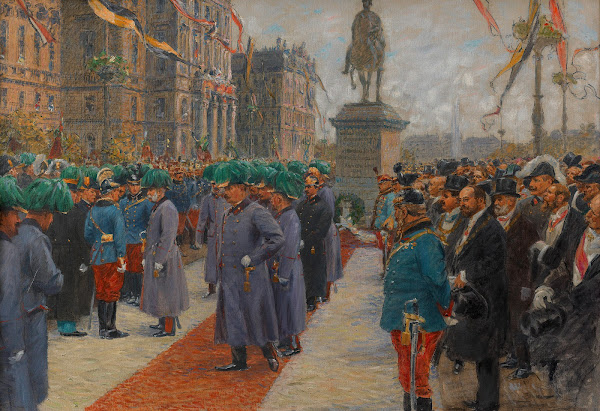 Jahrhundertfeier der Völkerschlacht von Leipzig vor dem Schwarzenberg Denkmal 19