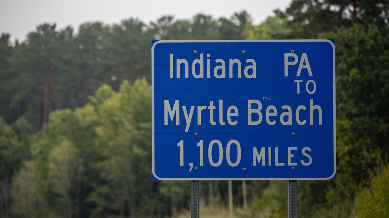 Distance from Indiana, PA to Myrtle Beach: Travel Guide