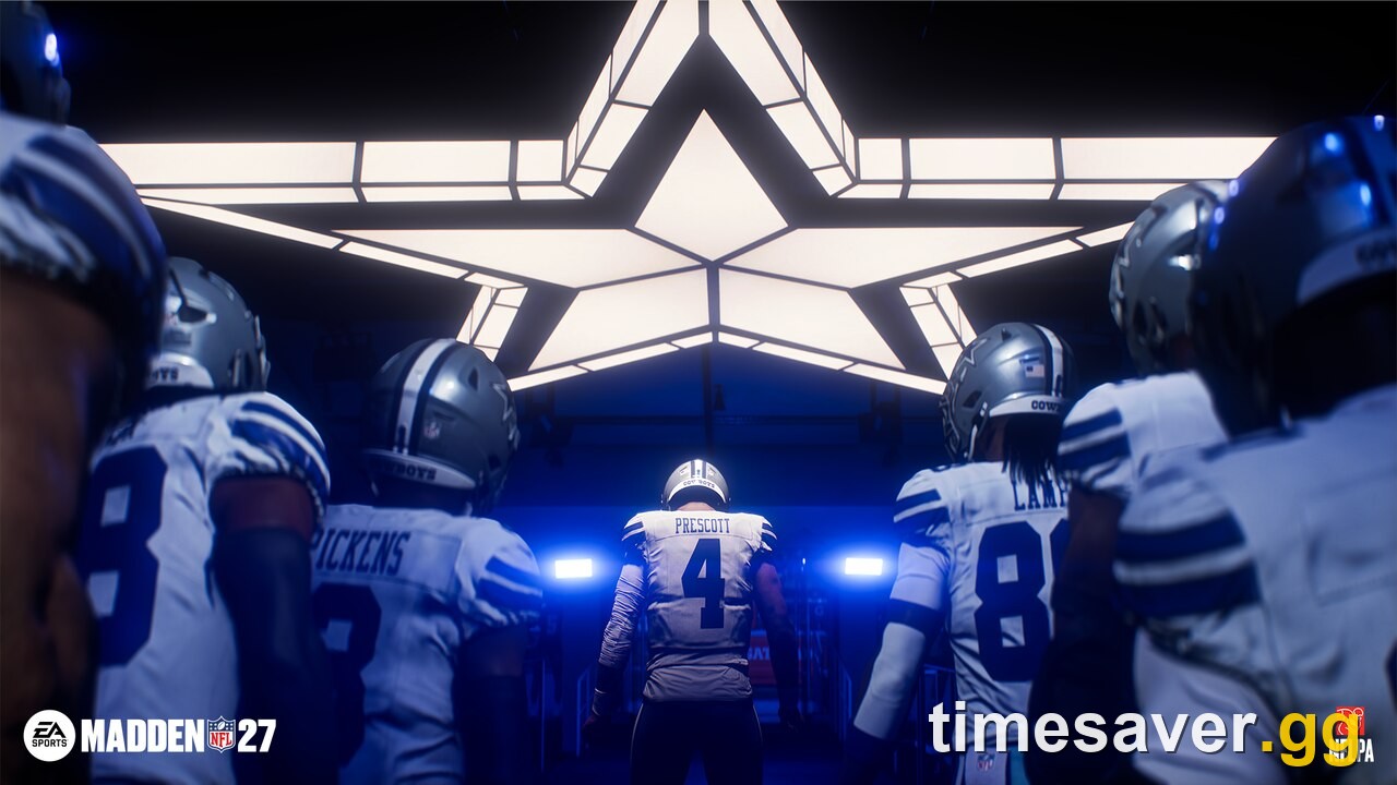 Madden NFL 27 gameplay — the rebuilt trench interactions reward edge rushers who win off the snap
