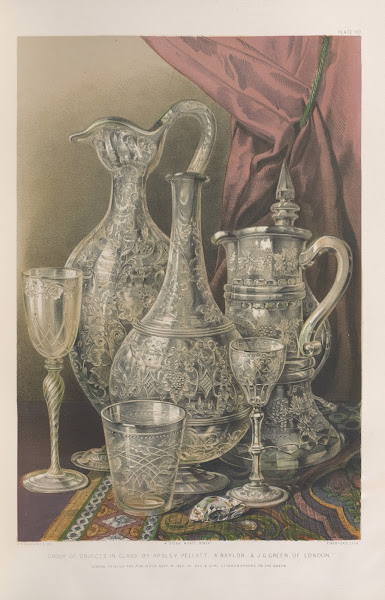 Group of objects in glass 1851   1853
