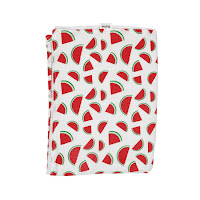 Дитячий плед Twins мусліновий 110х75 подвійний Кавунчик червоний