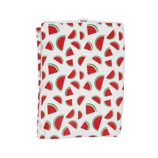 Детский плед Twins муслиновый 110х75 двойной Арбузик красный