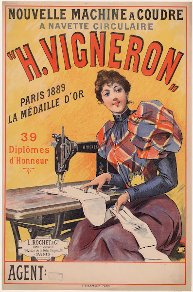 Nouvelle machine à coudre à navette circulaire H Vigneron 1893