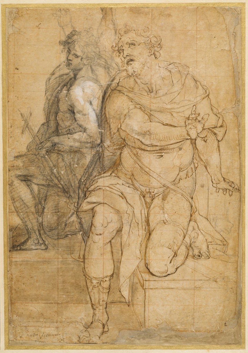Der heilige Nabor und der jugendliche Johannes der Täufer ca 1570 1575