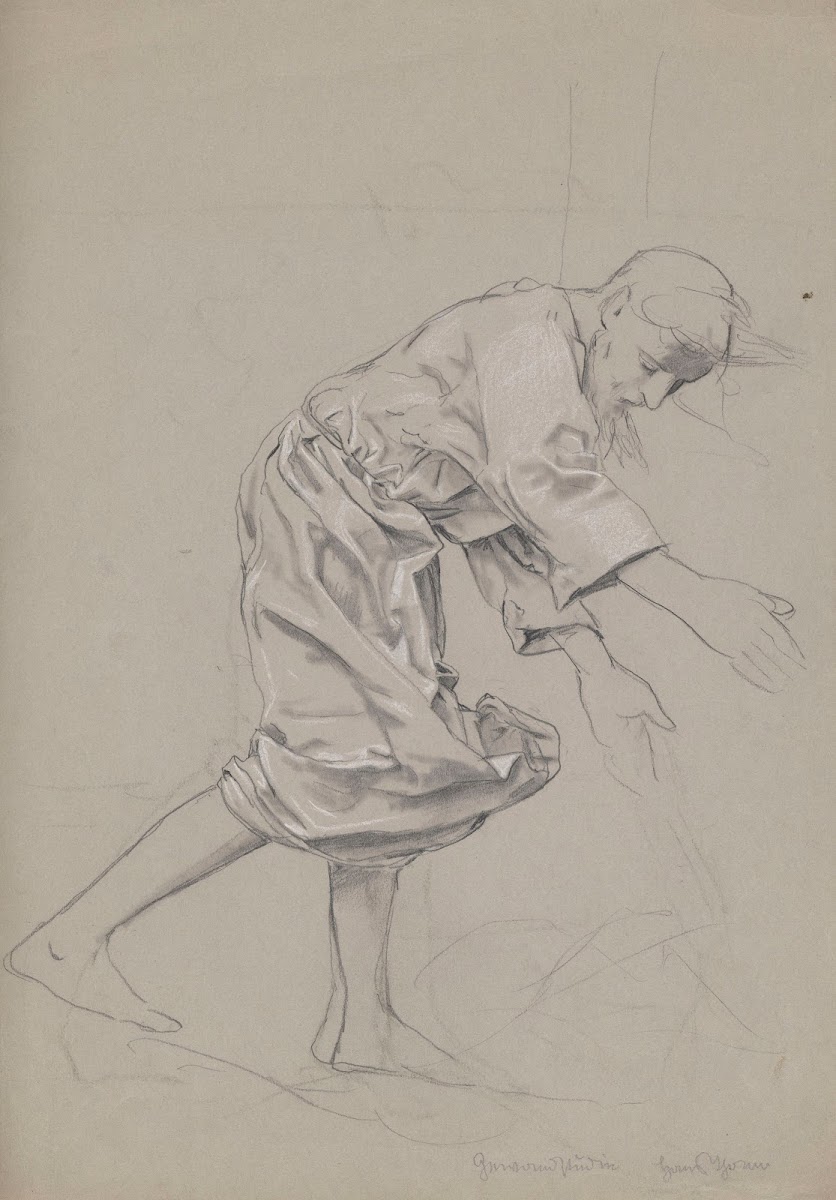 Study of the Figure of Christ for the Painting Christ and Peter at Sea 1902