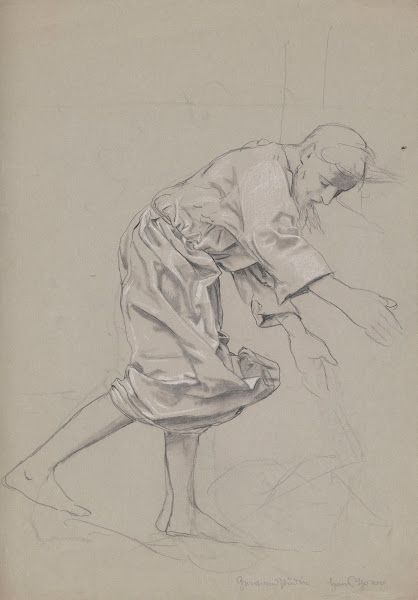 Study of the Figure of Christ for the Painting Christ and Peter at Sea 1902