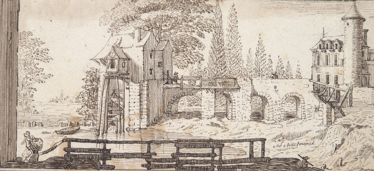 Rustic Scene with Mill andPond