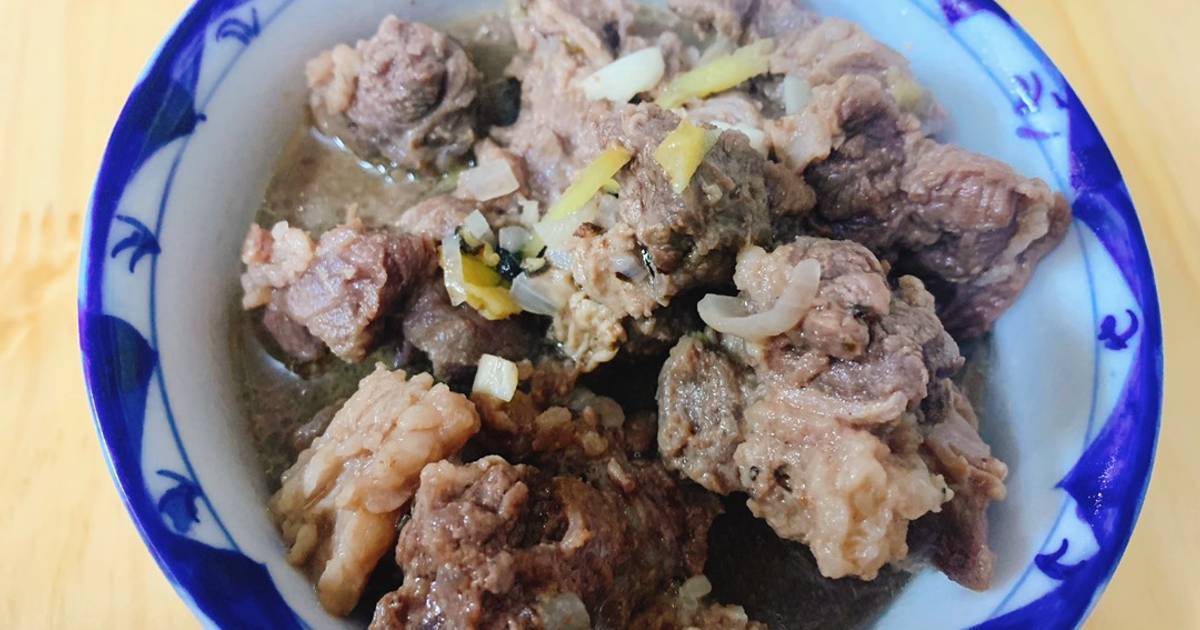 Diềm bò kho gừng