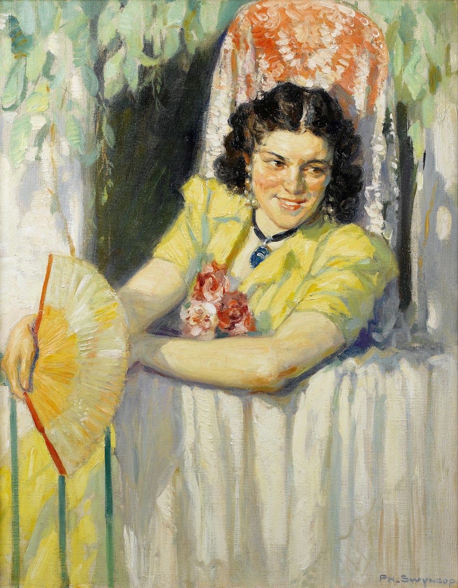 Spanish Girl With A Fan