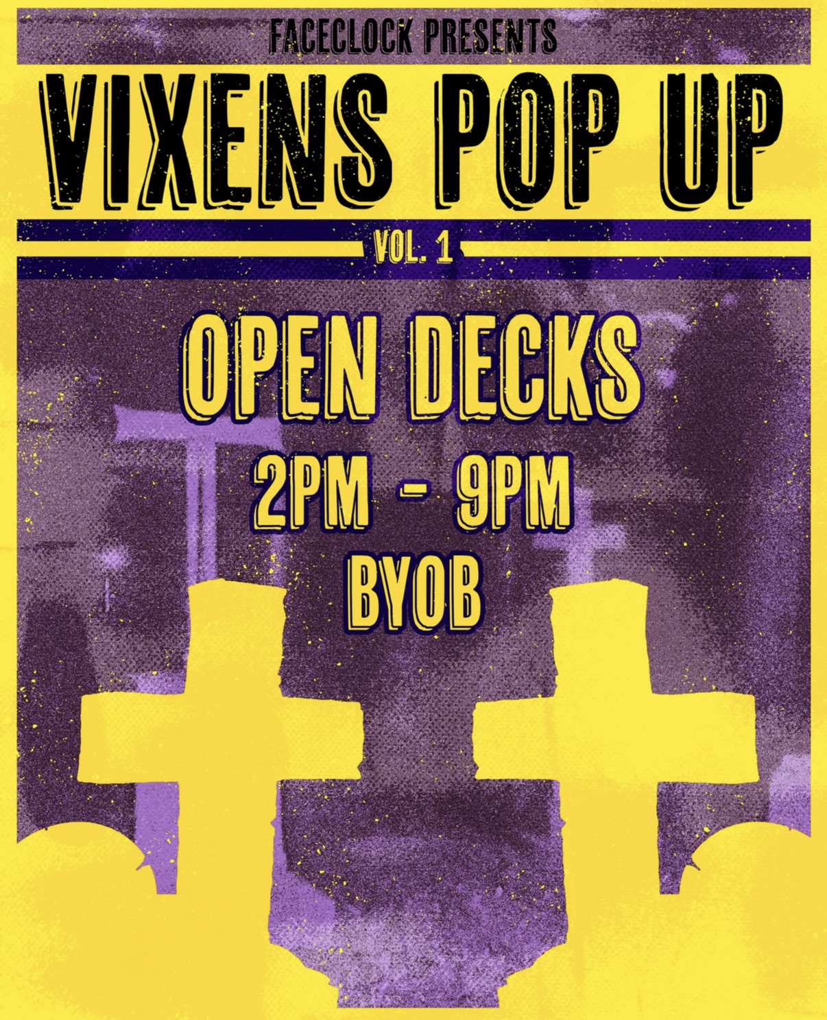 Flyer for Vixens Pop Up Vol. 1