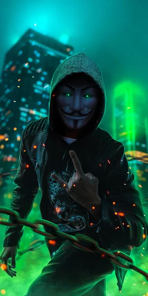 Mask Man, Guy Fawkes Mask, Mask, Guy Fawkes, Halloween Costume 5K iPhone Wallpaper Background