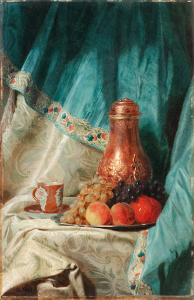 Still life with a chocolatier 1881