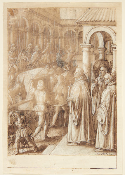 S Giovanni Alberti Fiorentinos historie Helgenen anklager på torvet biskopperne