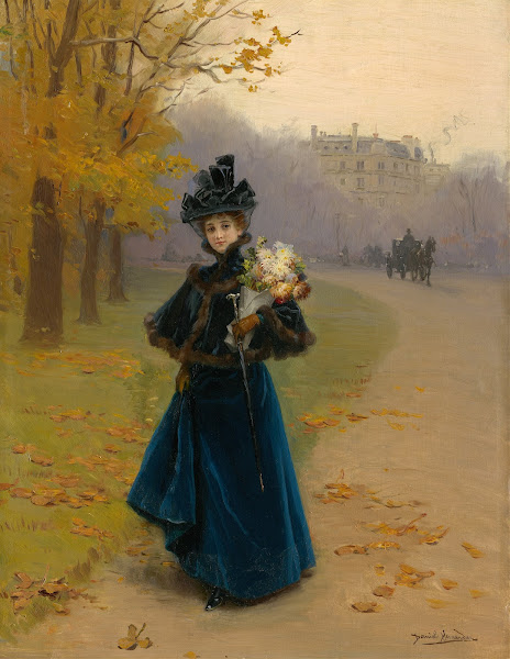 Woman In The Bois De Boulogne c 1885