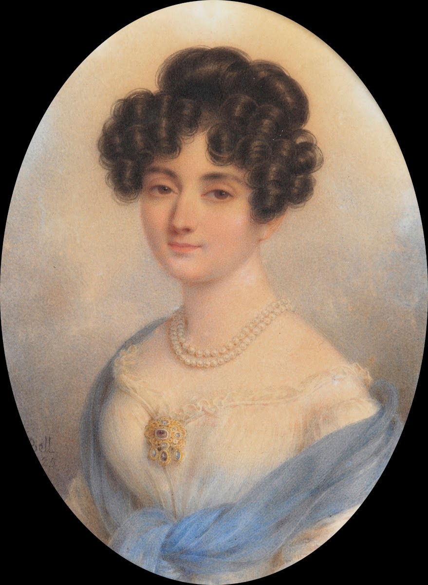 Lady In White And Blue 1824