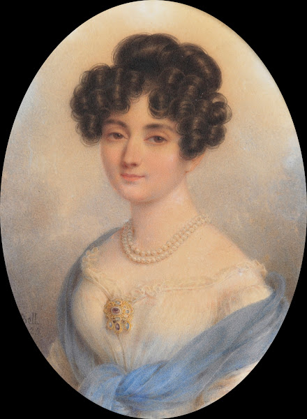 Lady In White And Blue 1824