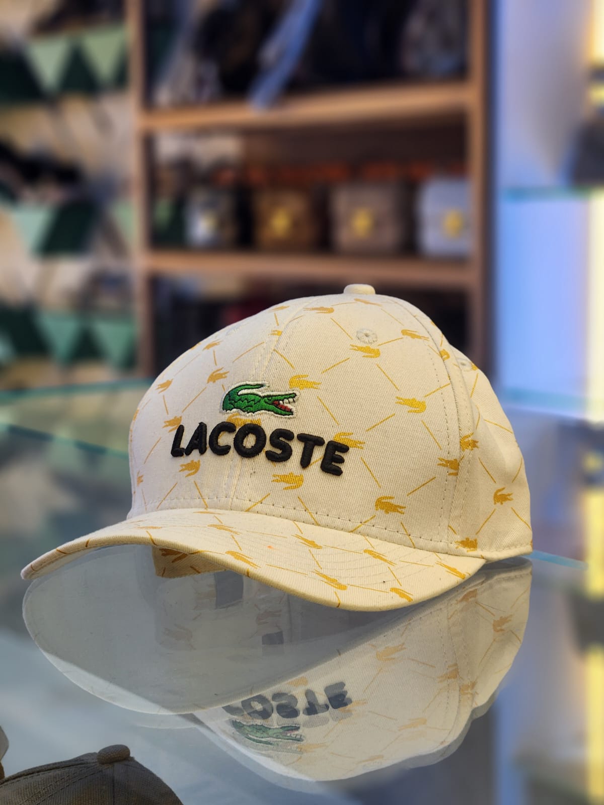 Printed - Cap - Lacoste White Gold