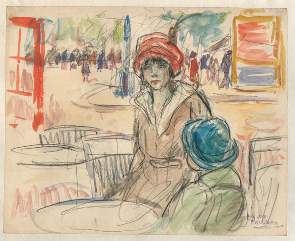 Terras op de Keyserlei 1921