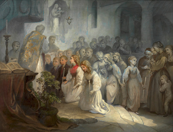 Erste heilige Kommunion 1856