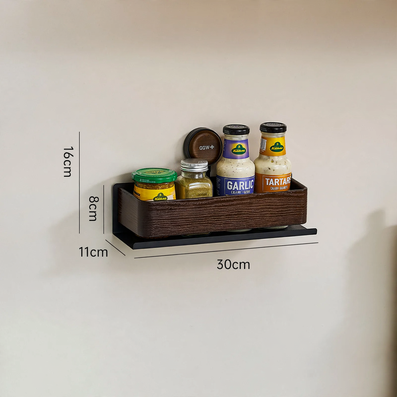 Wall shelf with suction cup for the kitchen, easy installation