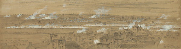 Attack on the rebel works Fredericksburg Dec 13th 1862