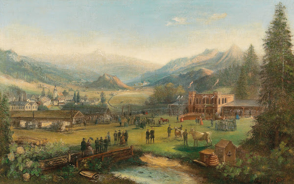 Tal Mit Fabrik Und FestgebäUde