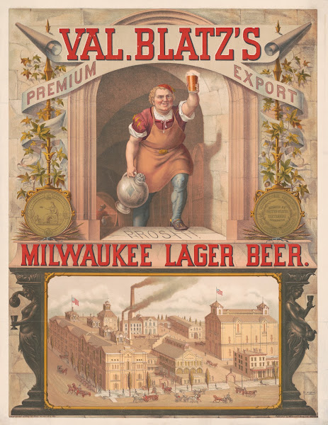 Val Blatzs premium export Milwaukee lager beer 1879