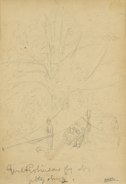 Genl Robinsons fly at Gettysburg 1863