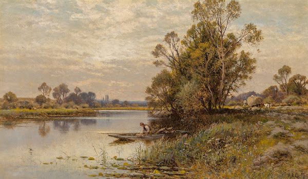 The Thames above Sunbury 1898
