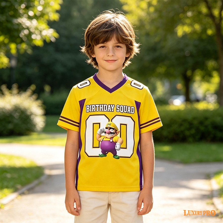 Kids Curved Footballl Jersey
