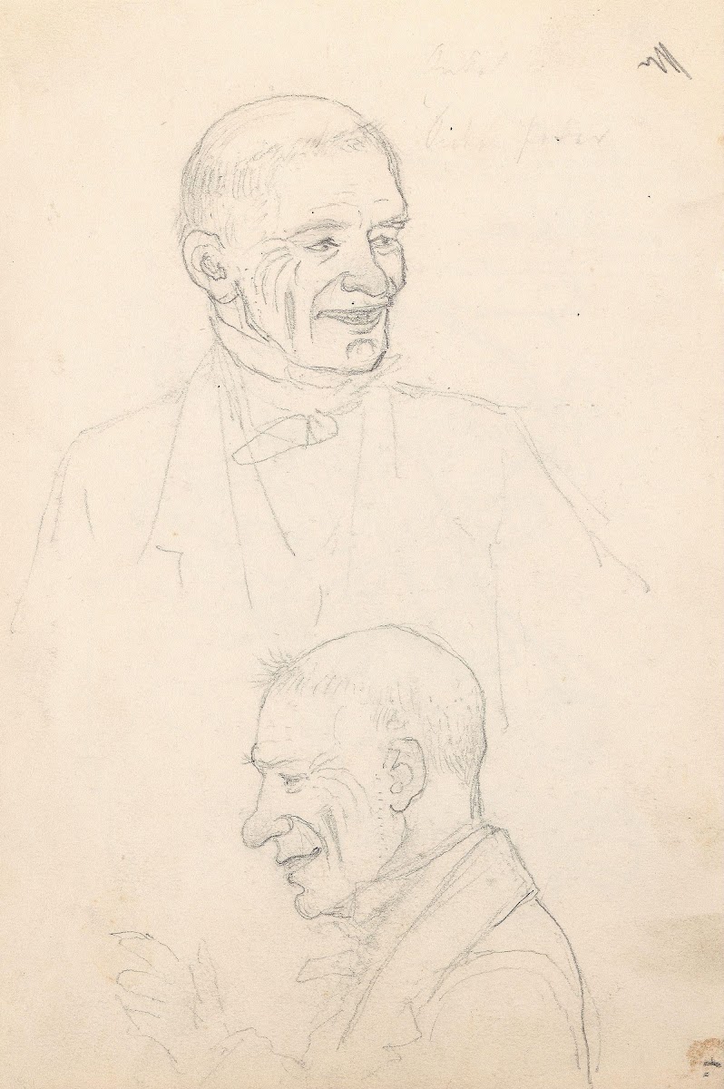 Portrait studies of a man Probably 1859 or 1860