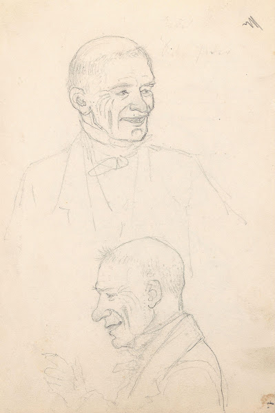Portrait studies of a man Probably 1859 or 1860