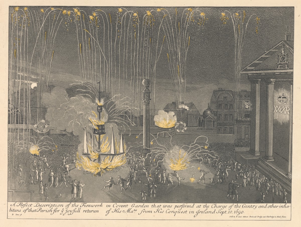 Firework Performance in Covent Garden in 1690 1809
