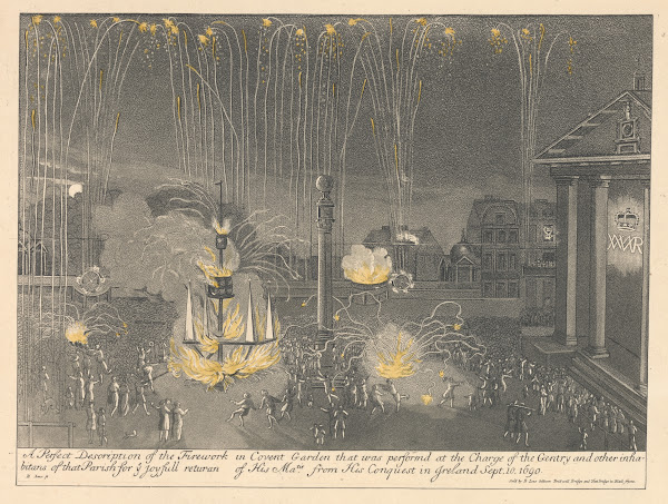 Firework Performance in Covent Garden in 1690 1809