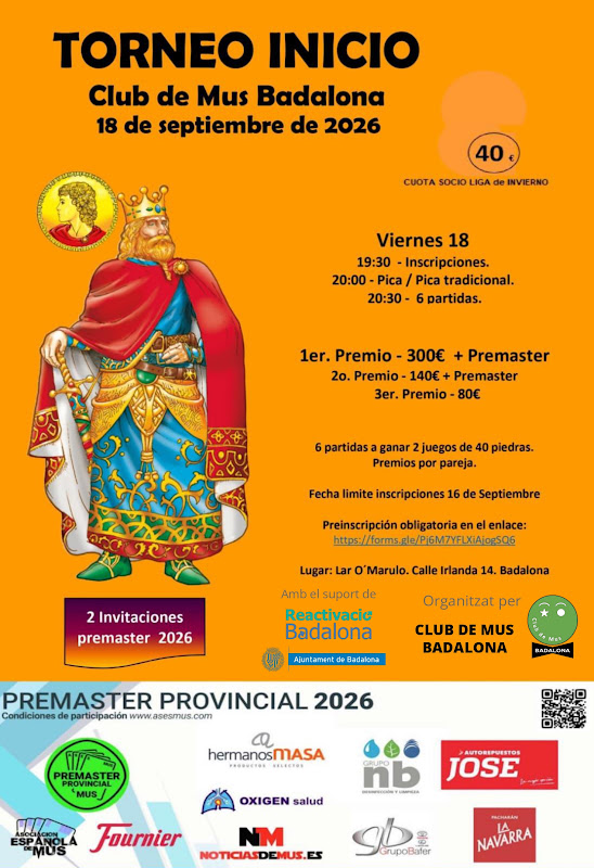 Torneo inicio de temporada 2026-2027
