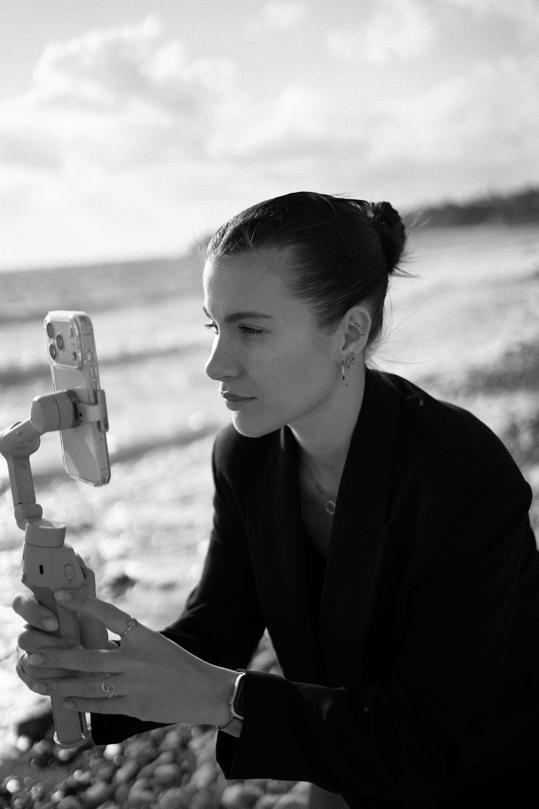 Wedding content creator capturing moments at Cyprus wedding