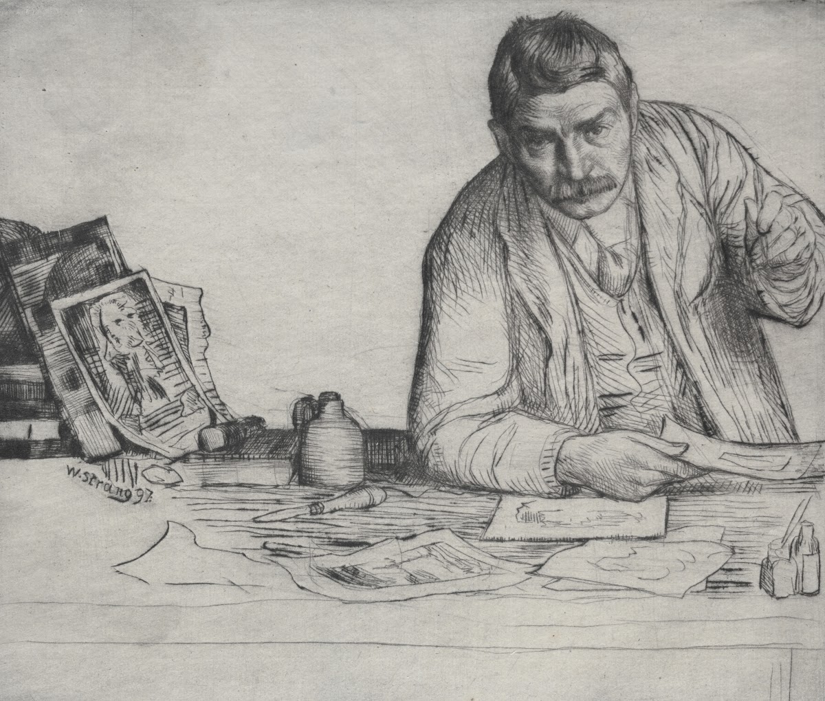 Self Portrait  The Etcher 1897