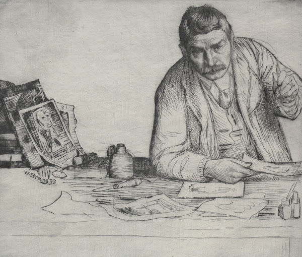 Self Portrait  The Etcher 1897