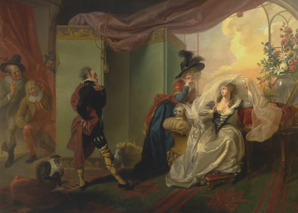 Olivia Maria and Malvolio from Twelfth Night Act III Scene iv 1789