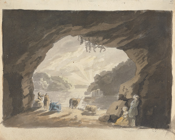 Figures with Animals at Cave