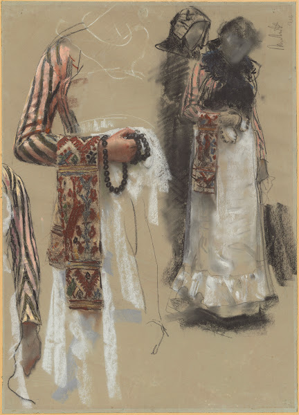 Southern Italian Woman Dressed for Church 1885 1888