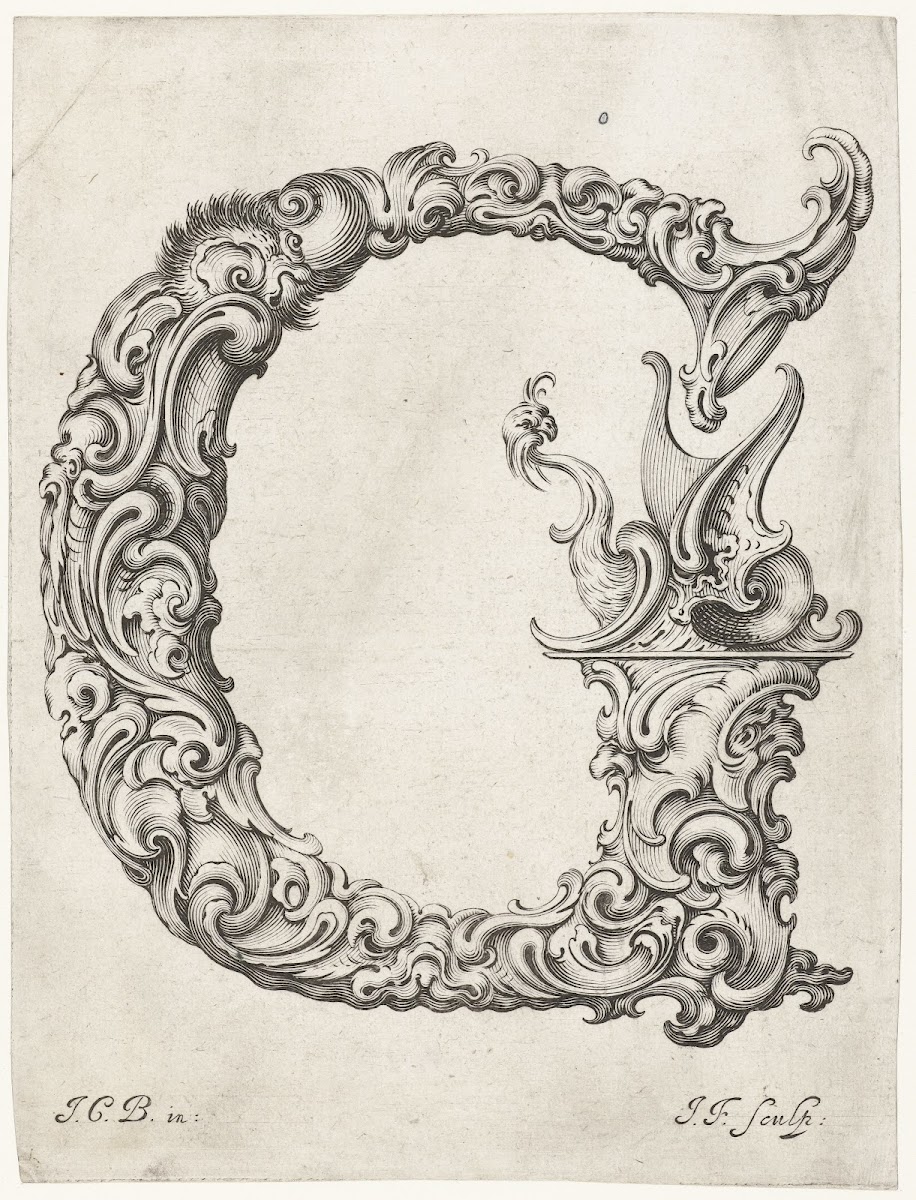Letter G 1645 1650